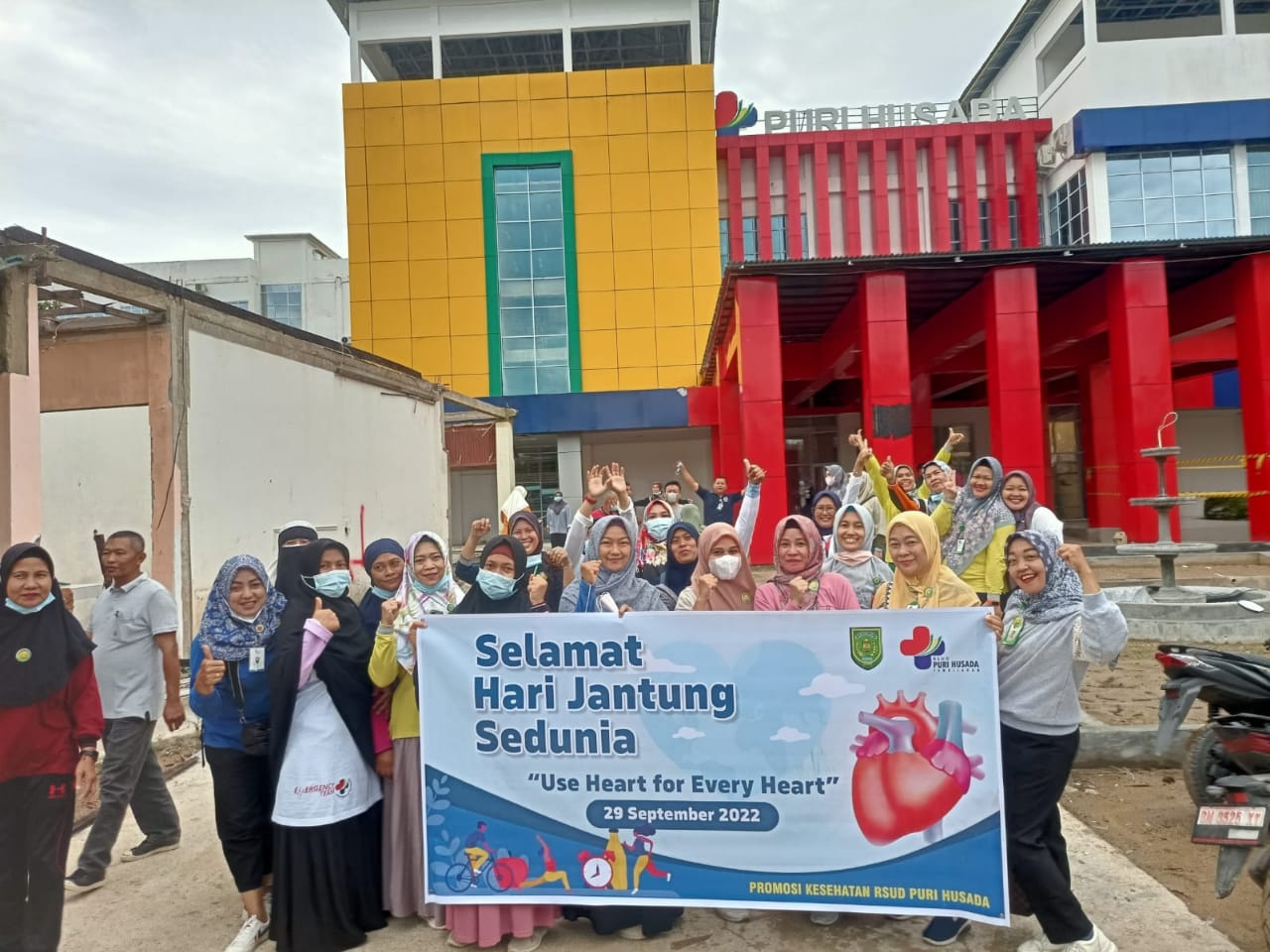 Tim PKRS dan Klinik Jantung RSUD Puri Husada Tembilahan Peringati Hari Jantung Sedunia