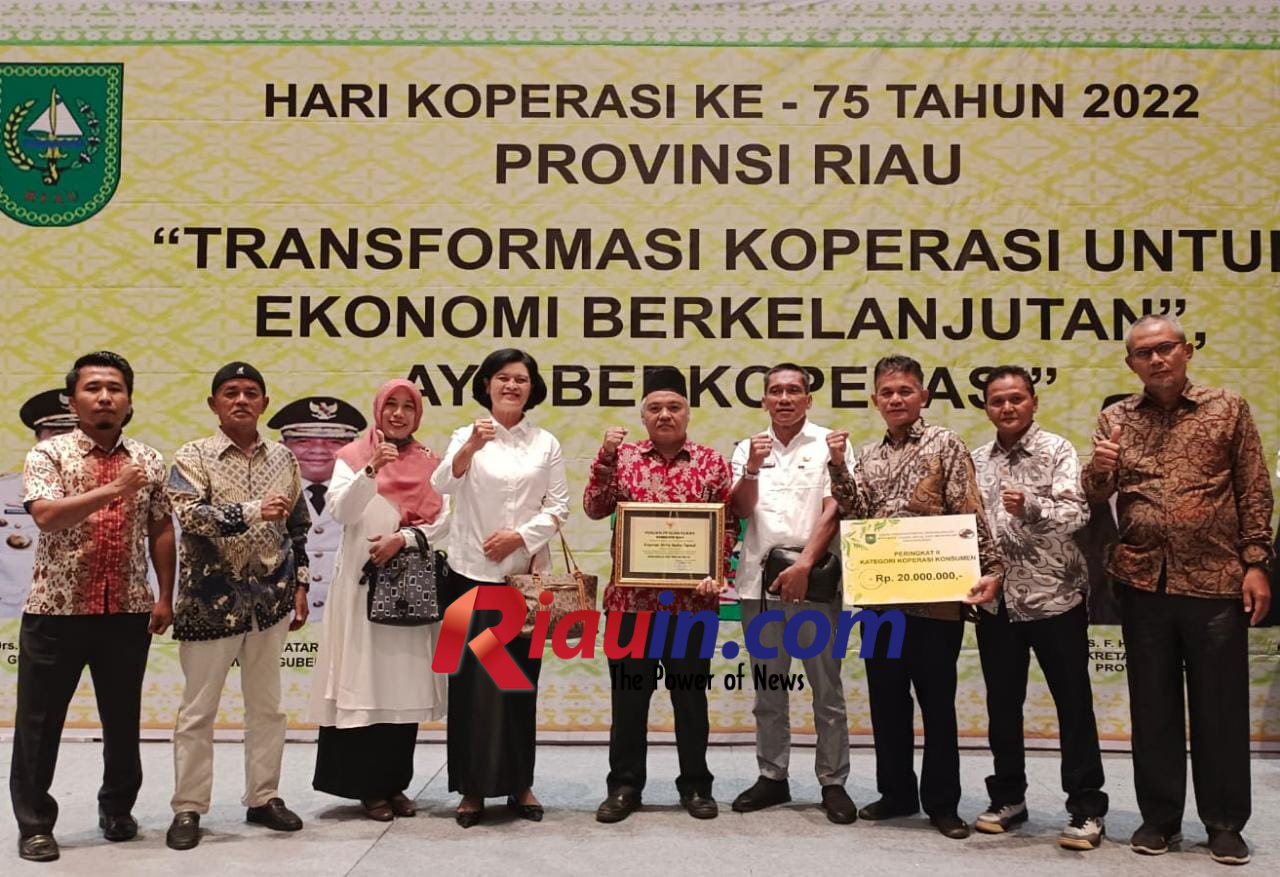 KSU Tasmal dari Inhil Raih Peringkat II Kategori Koperasi Konsumen Tingkat Provinsi Riau