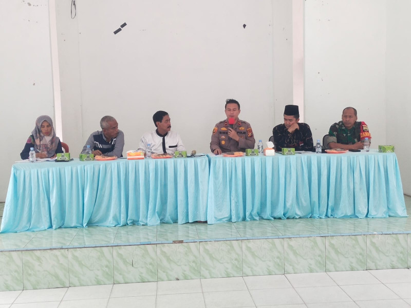 Dua Pekan Jelang Pemilu, Polsek Perhentian Raja Gencar Sosialisasi Cooling System