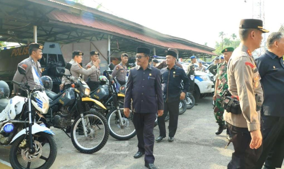 Wakil Ketua DPRD Inhil Andi Rusli Hadiri Apel Gelar Pasukan Oprasi Zebra Lancang Kuning 2023