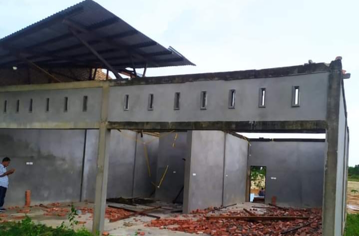 Sejumlah Desa di Kampar Dilanda Puting Beliung, Puluhan Bangunan Rusak Parah