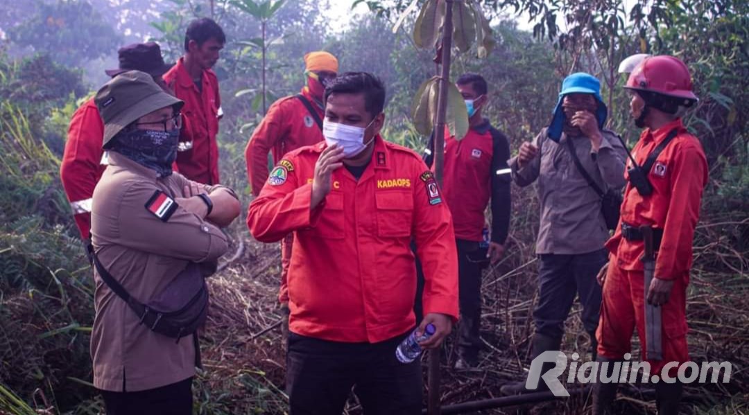 Kunjungi Markas Manggala Agni Daops Sumatera VII Rengat, Kepala Balai BPPIKHL: Tetap Semangat, Jaga Kesehatan