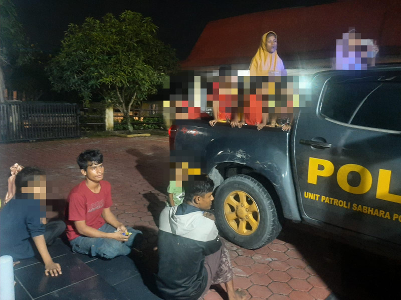 Menyusup ke Pekanbaru, 14 Imigran Ilegal Rohingya Diamankan Polsek Bukit Raya