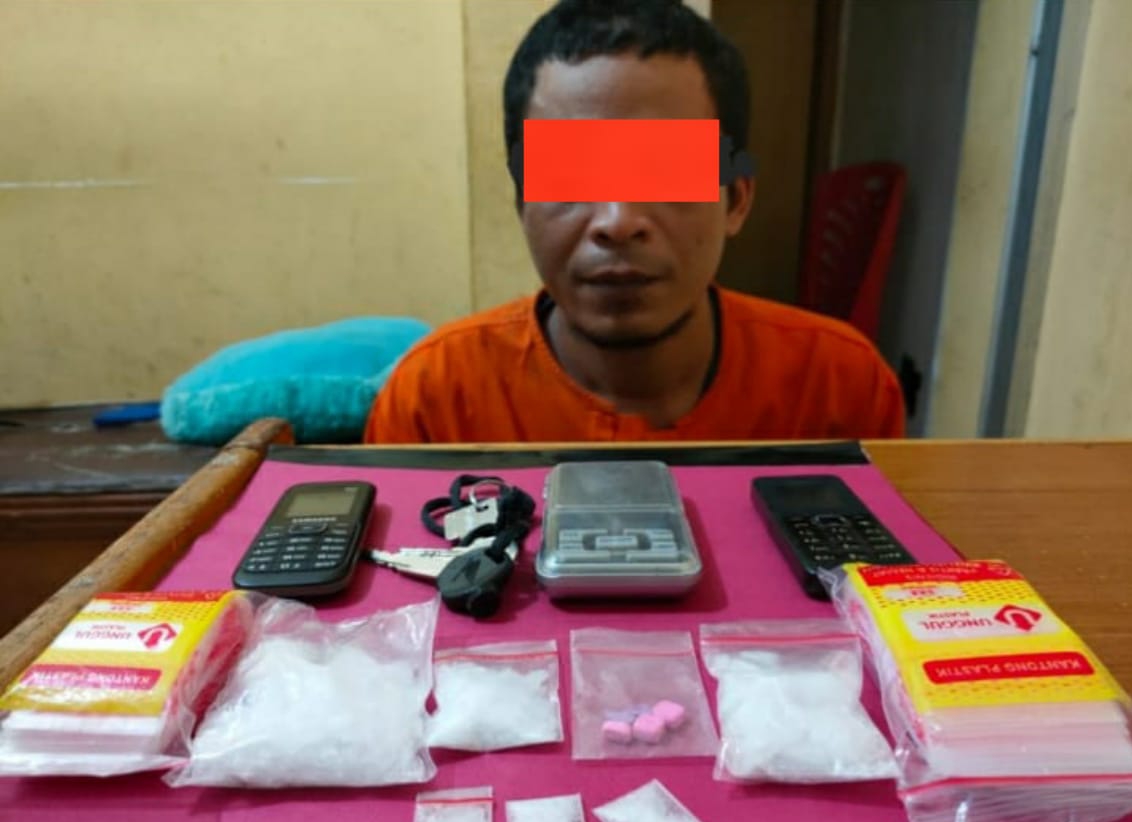 Jual Narkoba di Pangkalan Kerinci, Warga Marpoyan Damai Pekanbaru Diringkus Polisi