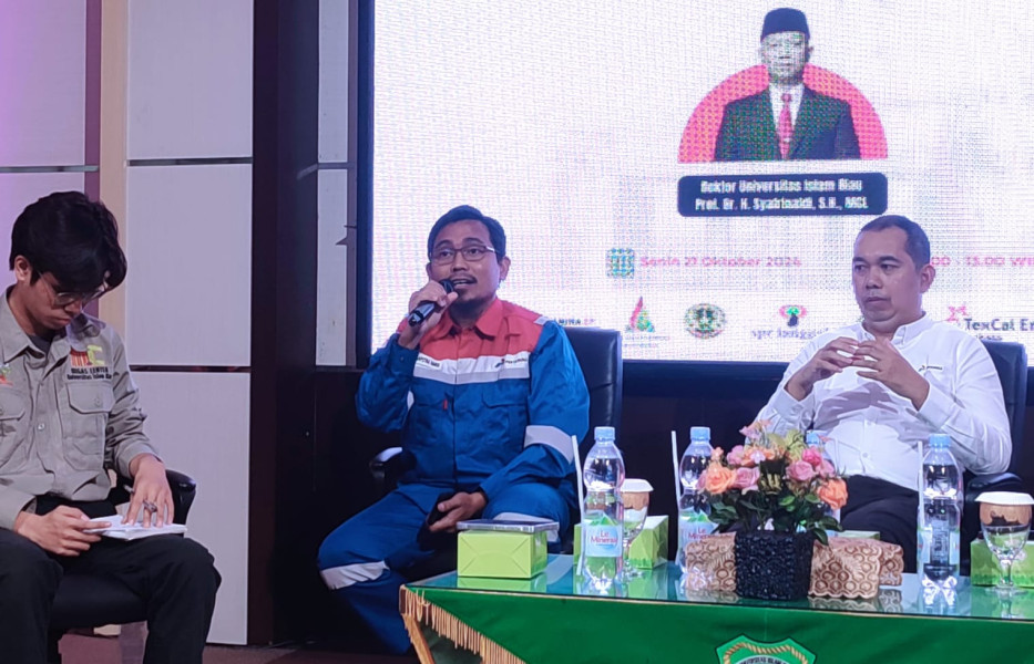 Ratusan Mahasiswa UIR Ikuti Seminar Eksplorasi untuk Migas Berkelanjutan
