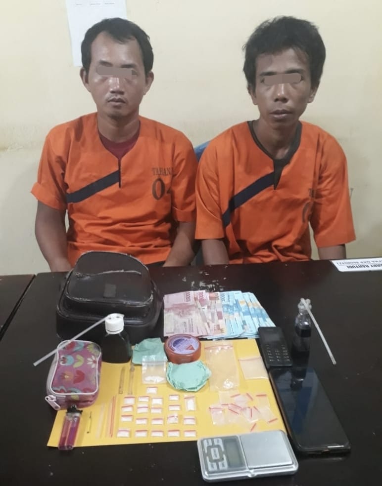 Bawa 21 Paket Sabu, Polisi Tangkap Dua Pengedar Narkoba di Peranap