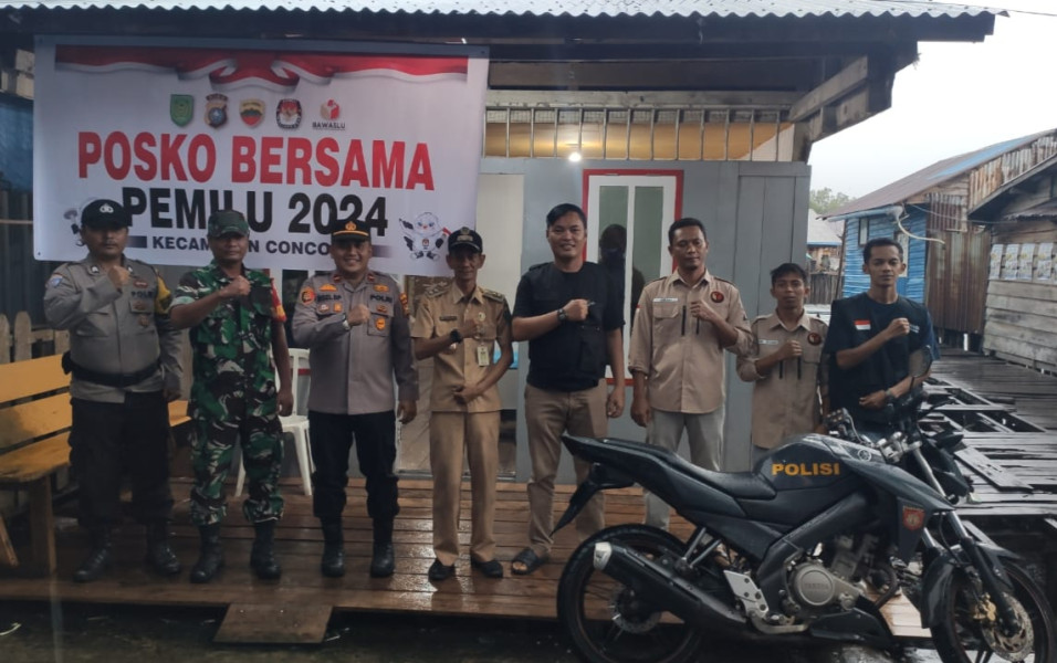 Jaga Situasi Tetap Kondusif, Polsek Concong Dirikan Posko Bersama Pemilu 2024
