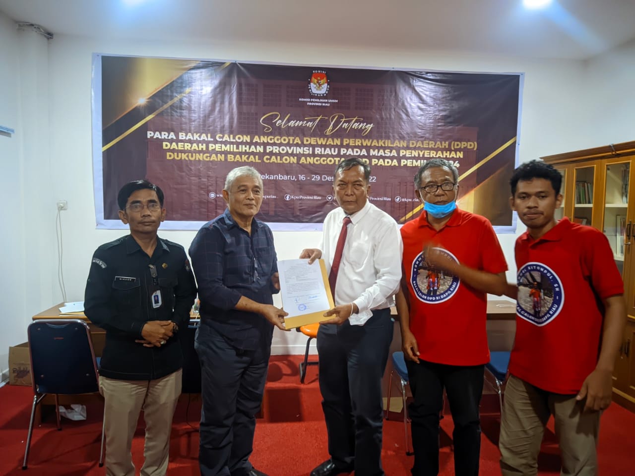 19 Calon DPD RI Serahkan Dukungan Minimal Ke KPU Riau