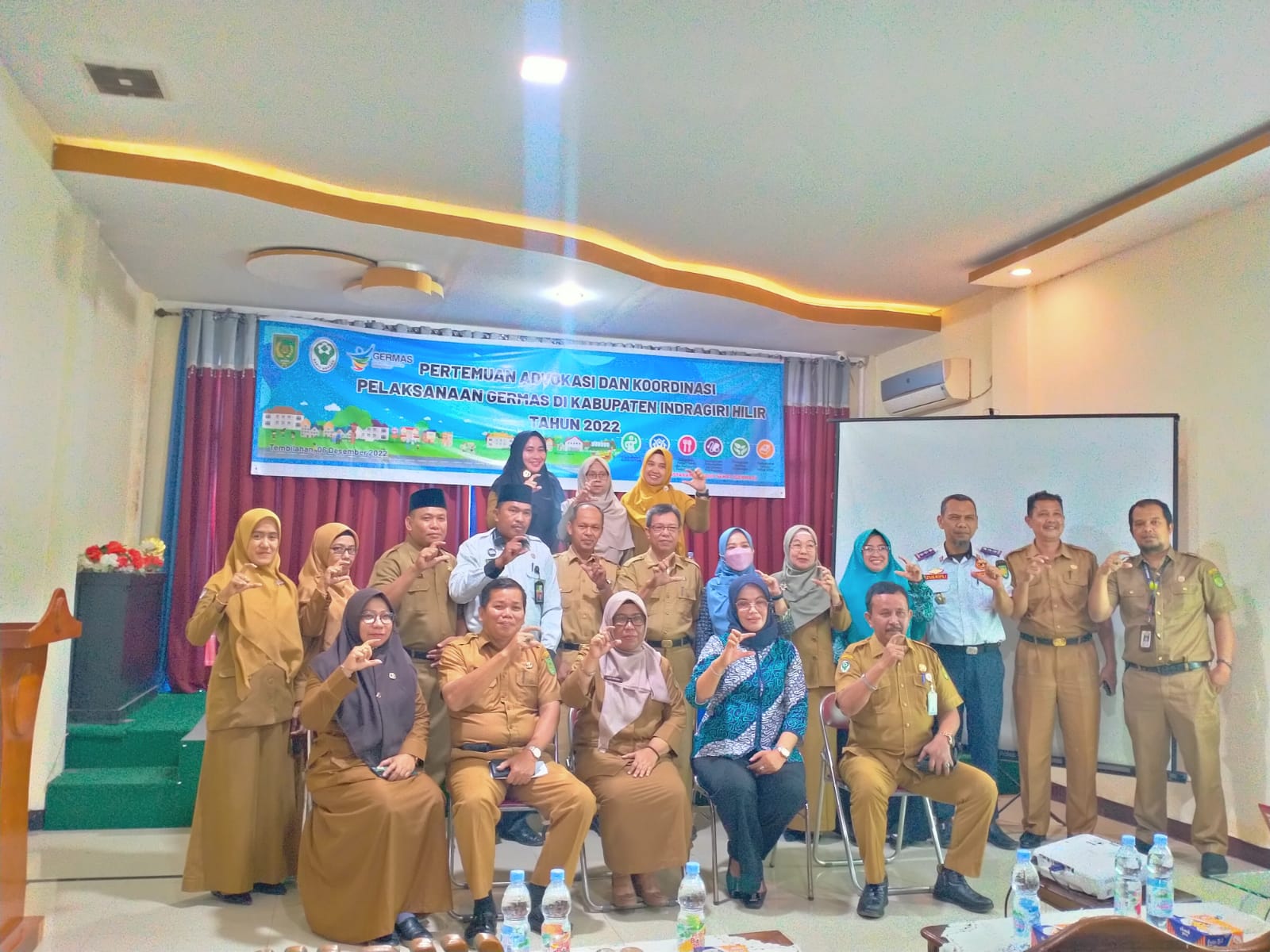 Kadinkes Inhil Hadiri Pertemuan Advokasi Germas
