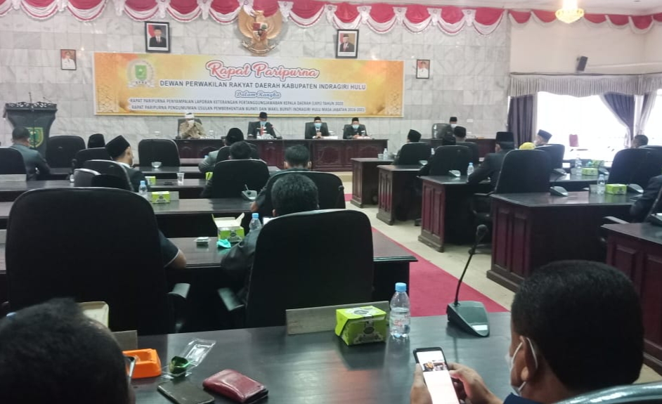 Jabatan Berakhir 17 Februari, DPRD Inhu Gelar Paripurna Pemberhentian Bupati dan Wabup   