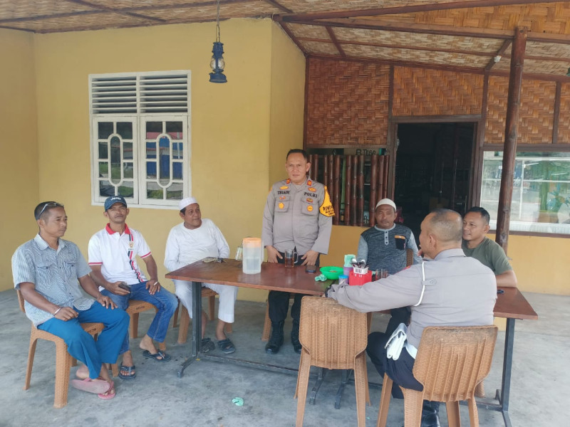 Genjot Partisipasi Warga, Polsek Pujud Terus Kampanyekan Pemilu Damai
