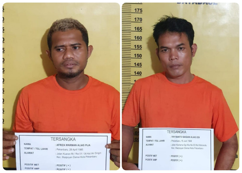 Dua Pembobol Toko Ponsel di Marpoyan Pekanbaru Diringkus Polisi