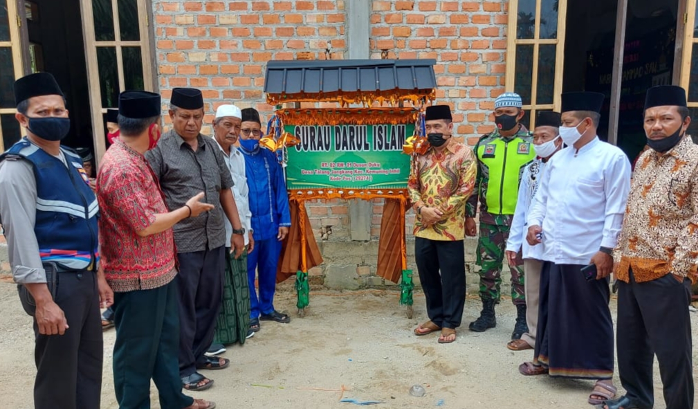 Gunting Pita, Ketua DPRD Inhil Resmikan Surau Darul Islam di Kemuning
