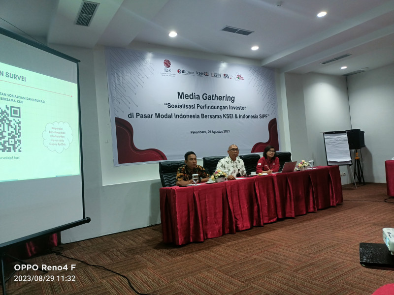 BEI, KSEI dan SIPF Sosialisasi Perlindungan Investor di Pekanbaru