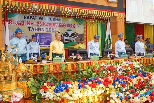 Sidang Paripurna Istimewa HUT Ke-23 Kabupaten Siak, Bupati Sampaikan Sejumlah Capaian