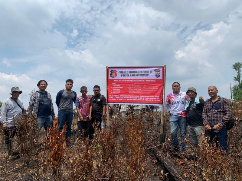Pelaku Pembakar 26 Hektare Lahan di Indragiri Hulu Diringkus