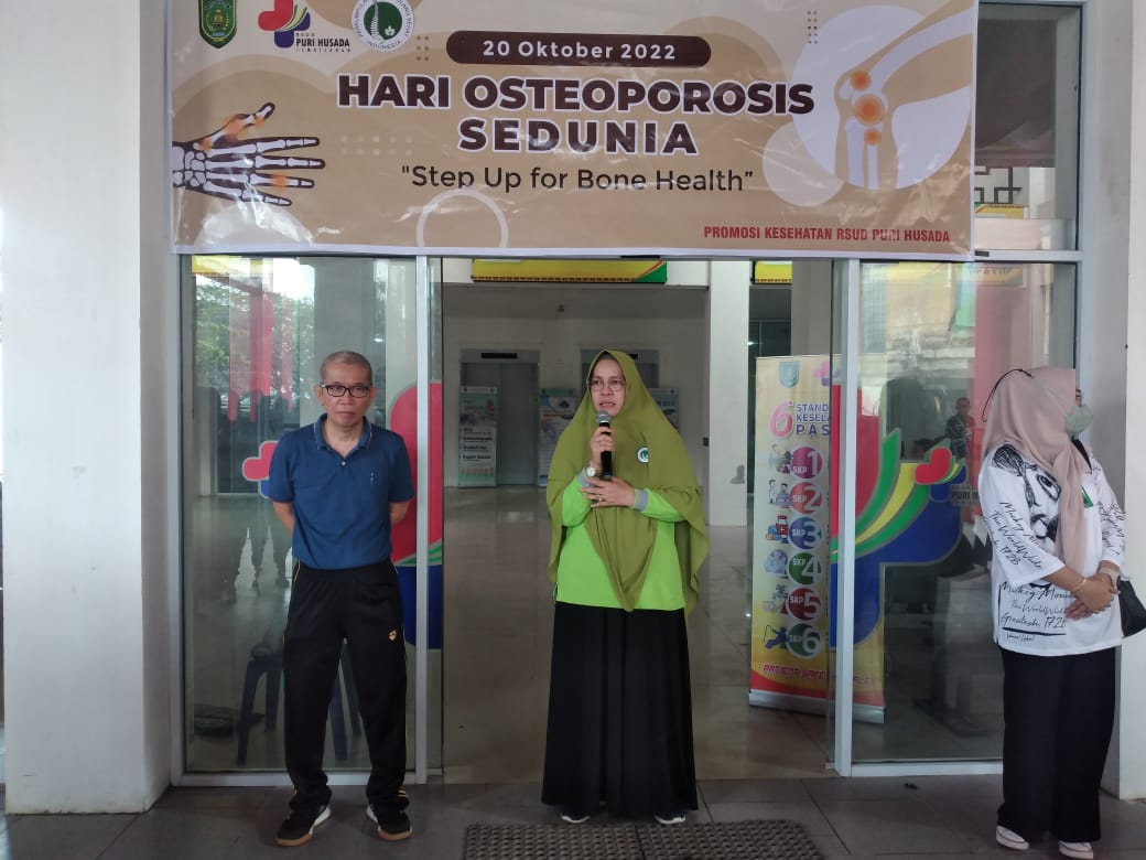 RSUD Puri Husada Tembilahan Senam Bersama Peringati Hari Osteoporosisi