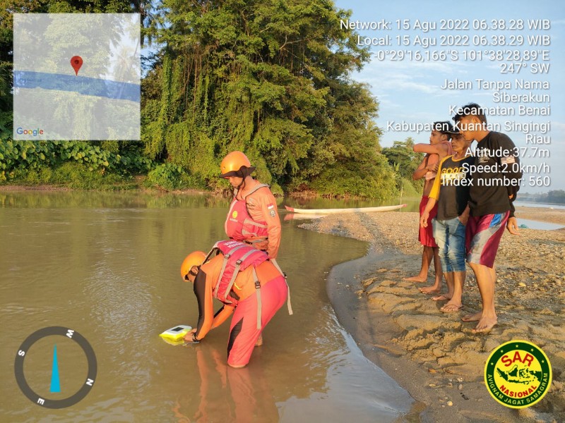 Tim SAR Lanjutkan Pencarian Bocah Tenggelam di Sungai Indragiri Kuansing