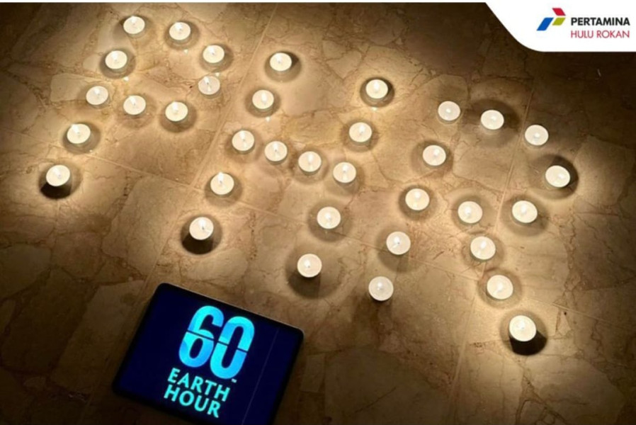 Warga Komplek Perumahan PHR Rumbai Terapkan Gerakan Earth Hour di Malam Minggu
