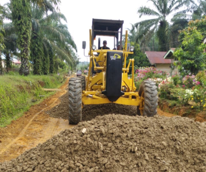 Tahun 2021 Diaspal, Jalan Lubuk Jawi Diperbaiki Pemkab Rohil