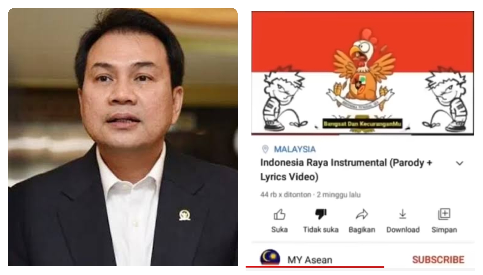 DPR Kecam Penghinaan Lagu Indonesia Raya oleh Akun YouTube Asal Malaysia