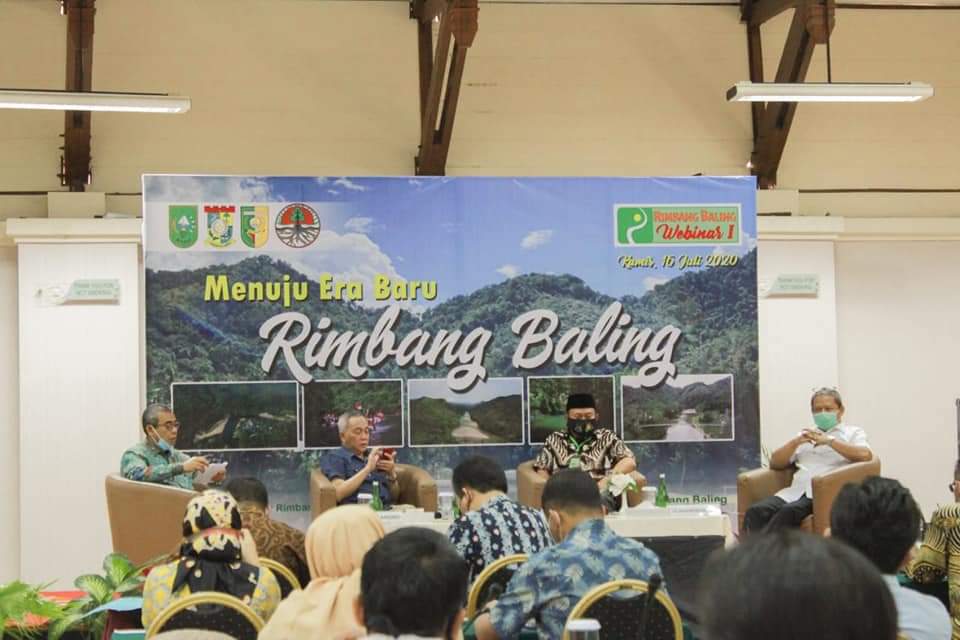 Webinar Rimbang Baling Menuju Taman Nasional, Bupati Kuansing: Perlu Komitmen Bersama