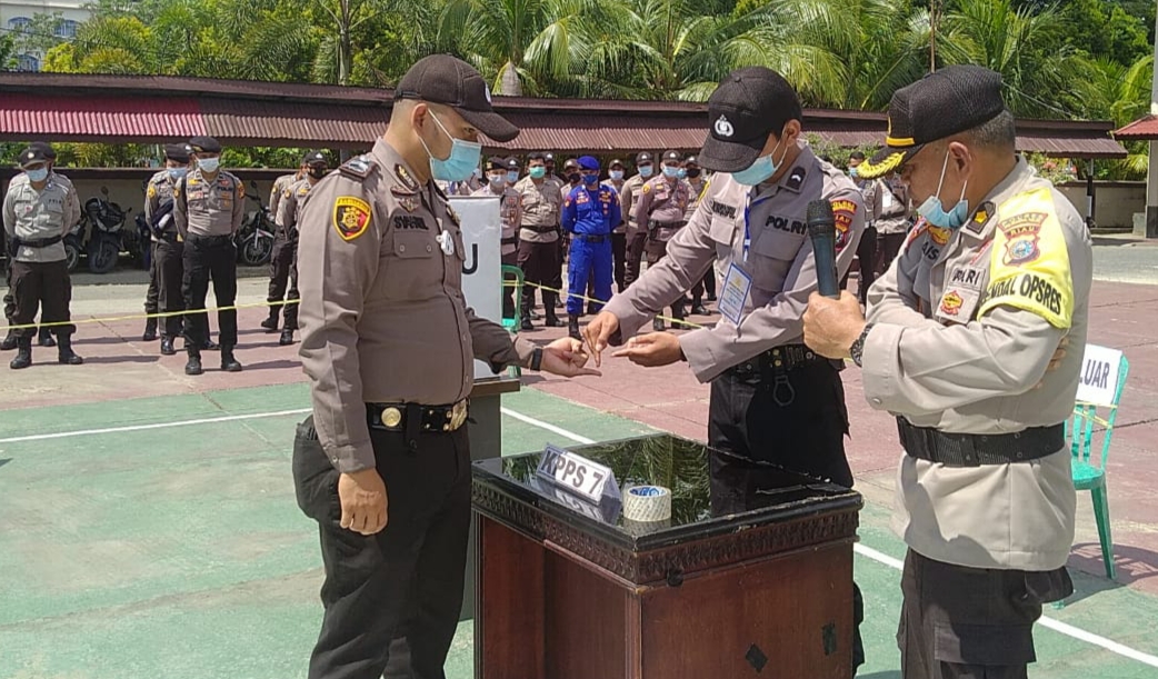 Polres Inhil Gelar Latihan Pra Ops Mantap Praja untuk Pengamanan Pilkada di Inhu
