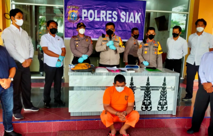 Bandar Narkoba di Tualang Siak Ditangkap, 1,1 Kg Sabu Disita