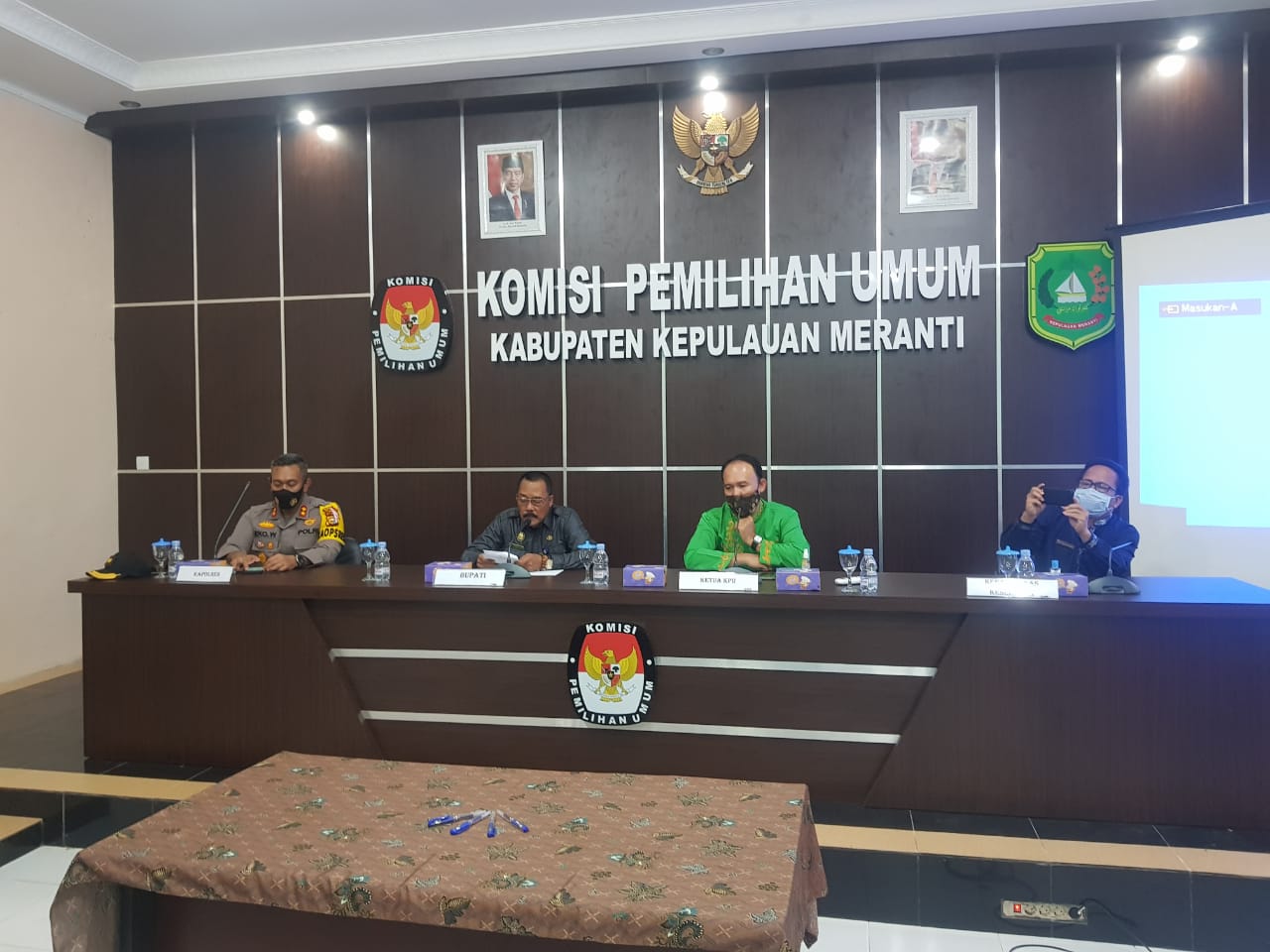 Covid-19, KPU Meranti Minta Pencabutan Nomor Urut Paslon Tidak Ada Kerumunan Massa