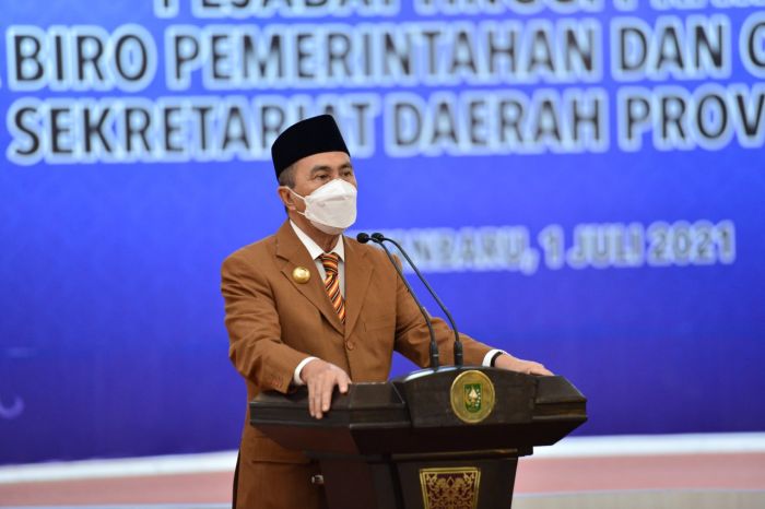 Gubernur Riau Keluarkan Instruksi Terkait Perpanjangan PPKM Level 3 dan Level 4