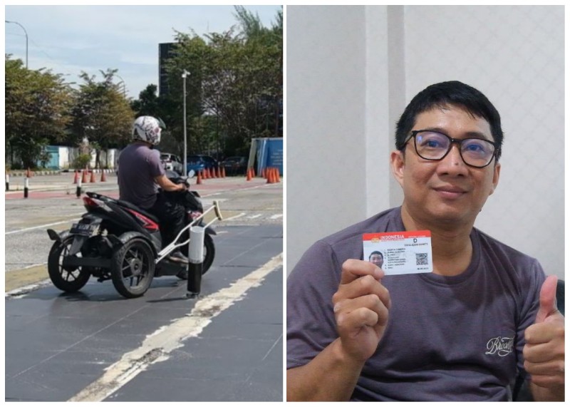 Bahagianya Penyandang Difabel di Pekanbaru Bisa Punya SIM D