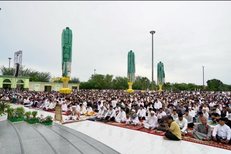 Ribuan Jamaah akan Padati Masjid Raya Annur, Ini Petugas Salat Idul Fitri di Tiga Lokasi yang Disiapkan Pemprov Riau